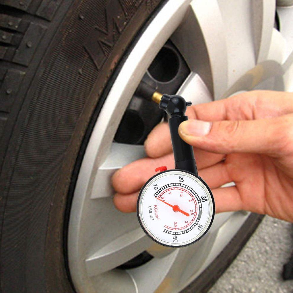 Car Vehicle Motorcycle Bicycle Dial Tire Gauge Meter Pressure Tyre Measure