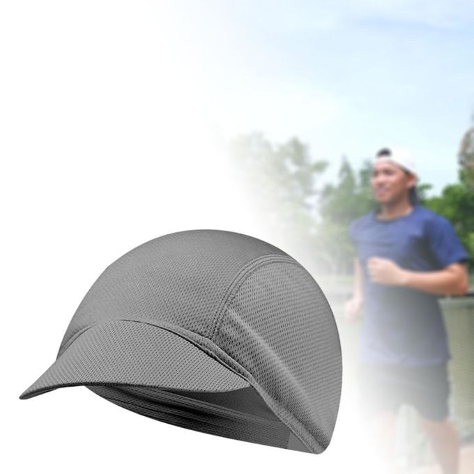 Cycling Hat Sun Visor Women Men Quick Dry For Riding Travel Dark Gray