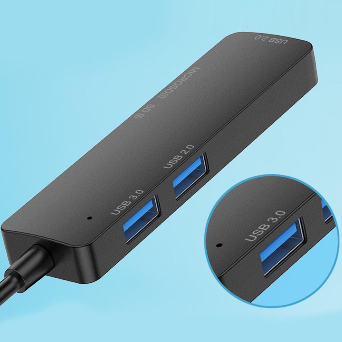 Splitter 5 In 1 Portable High Speed Hub USB 3.0