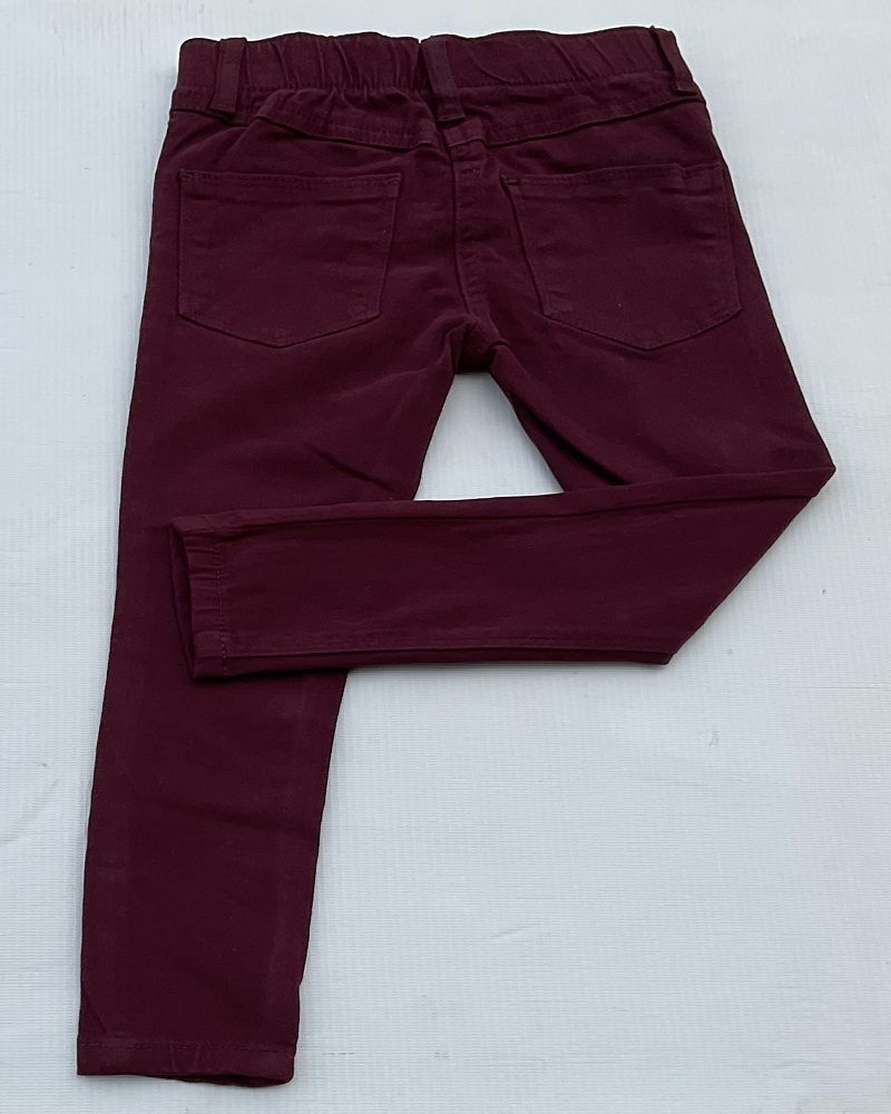 Girls Stretchy Trouser - Maroon