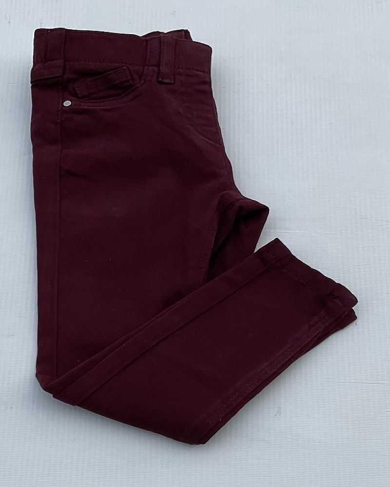Girls Stretchy Trouser - Maroon