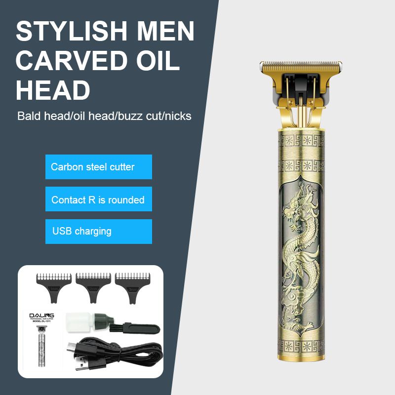 Hair Clipper Trimmer USB Rechargeable Cordless