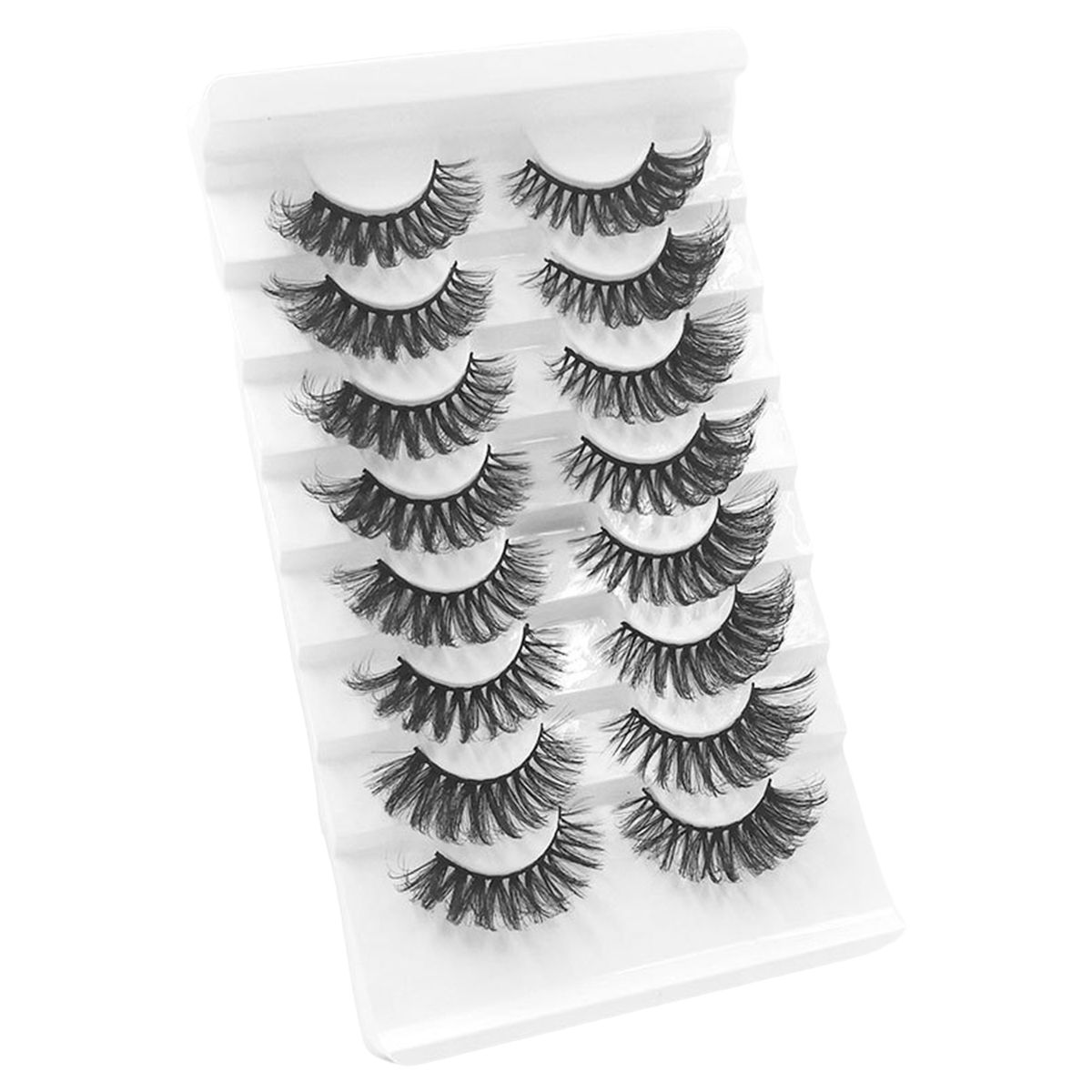 8 Pairs Fake Eyelashes Extension Makeup Handmade Full Strip Eyelash 19