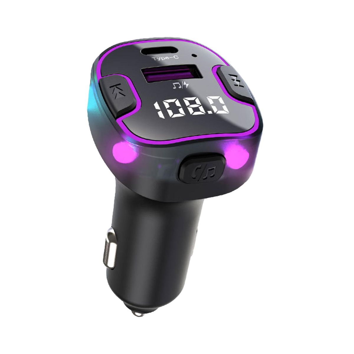 Charger for Car Wireless Car Mp3 Player Charger Bluetooth Fm Radio Black
