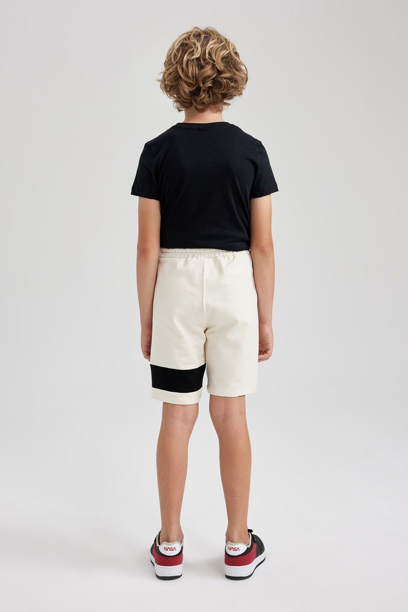 Boy Casual Regular Fit Knitted Short - Ecru