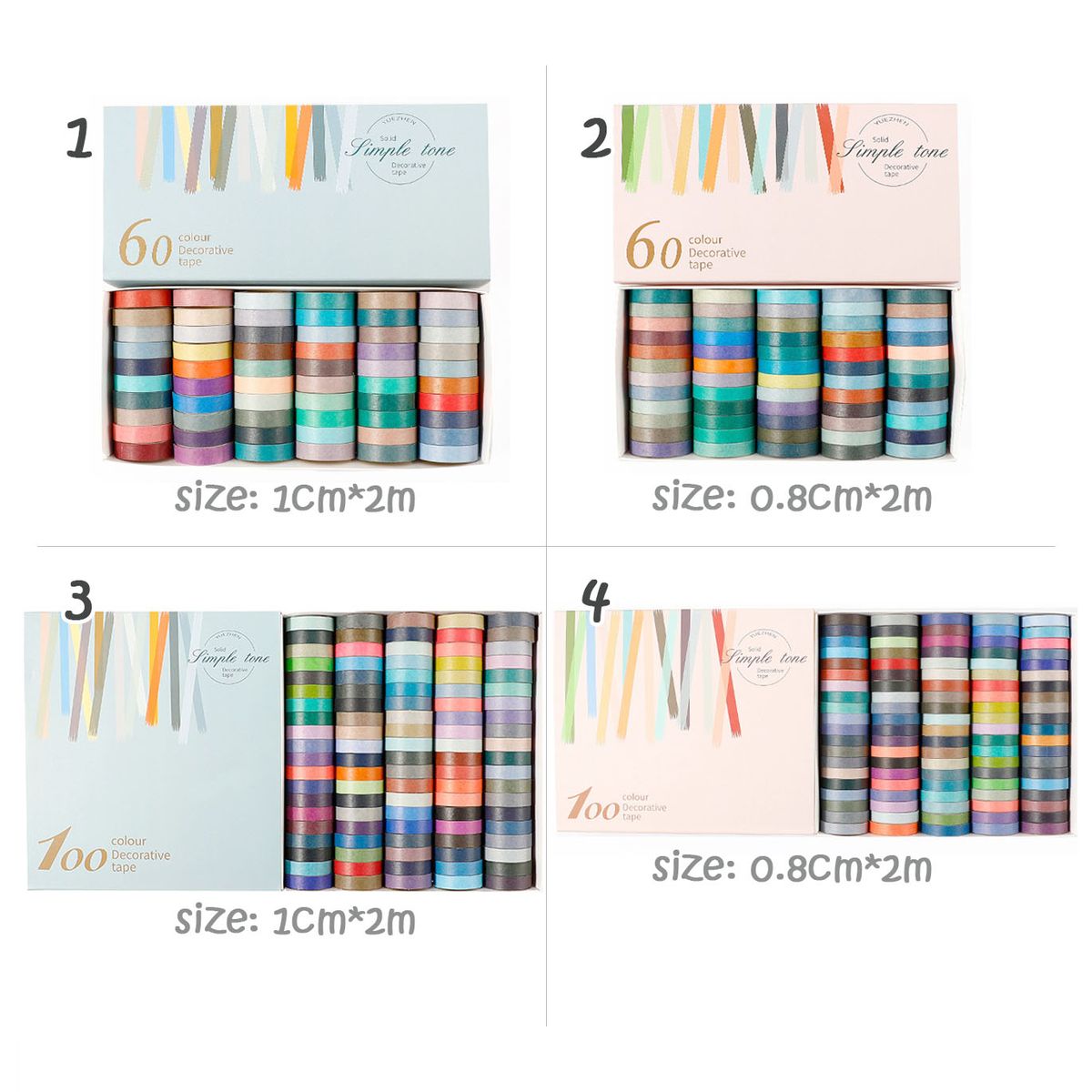 Washi Tapes Vintage Color Masking Tape Journal Scrapbook
