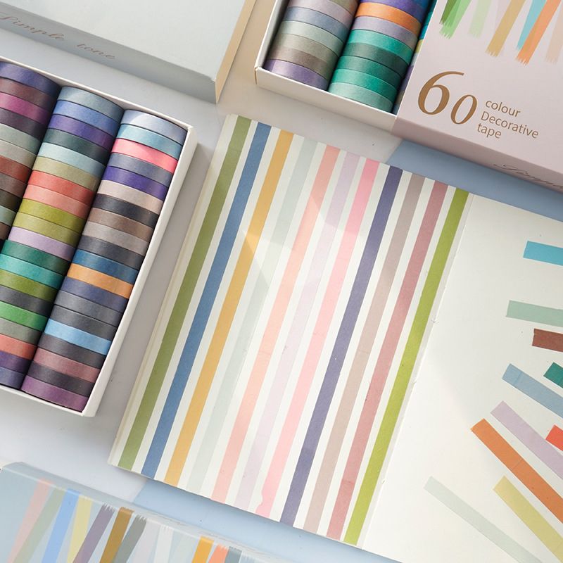 Washi Tapes Vintage Color Masking Tape Journal Scrapbook