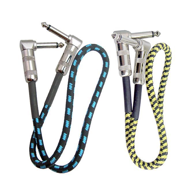 2x Guitar Cable Wire Guitar Patch Cable For Guitar Effect Pedal Length