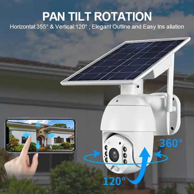 Wireless CCTV Security Camera Wifi HD 1080 Outdoor 4G SIM