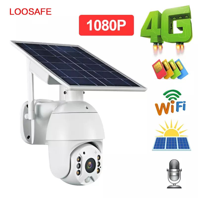 Wireless CCTV Security Camera Wifi HD 1080 Outdoor 4G SIM