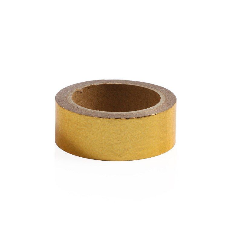 15mm*5M Rose Gold Bronzing Hot Silver And Paper Tape Solid Color Diy Scrapbooking Tools Decorative Hand Account Tape
