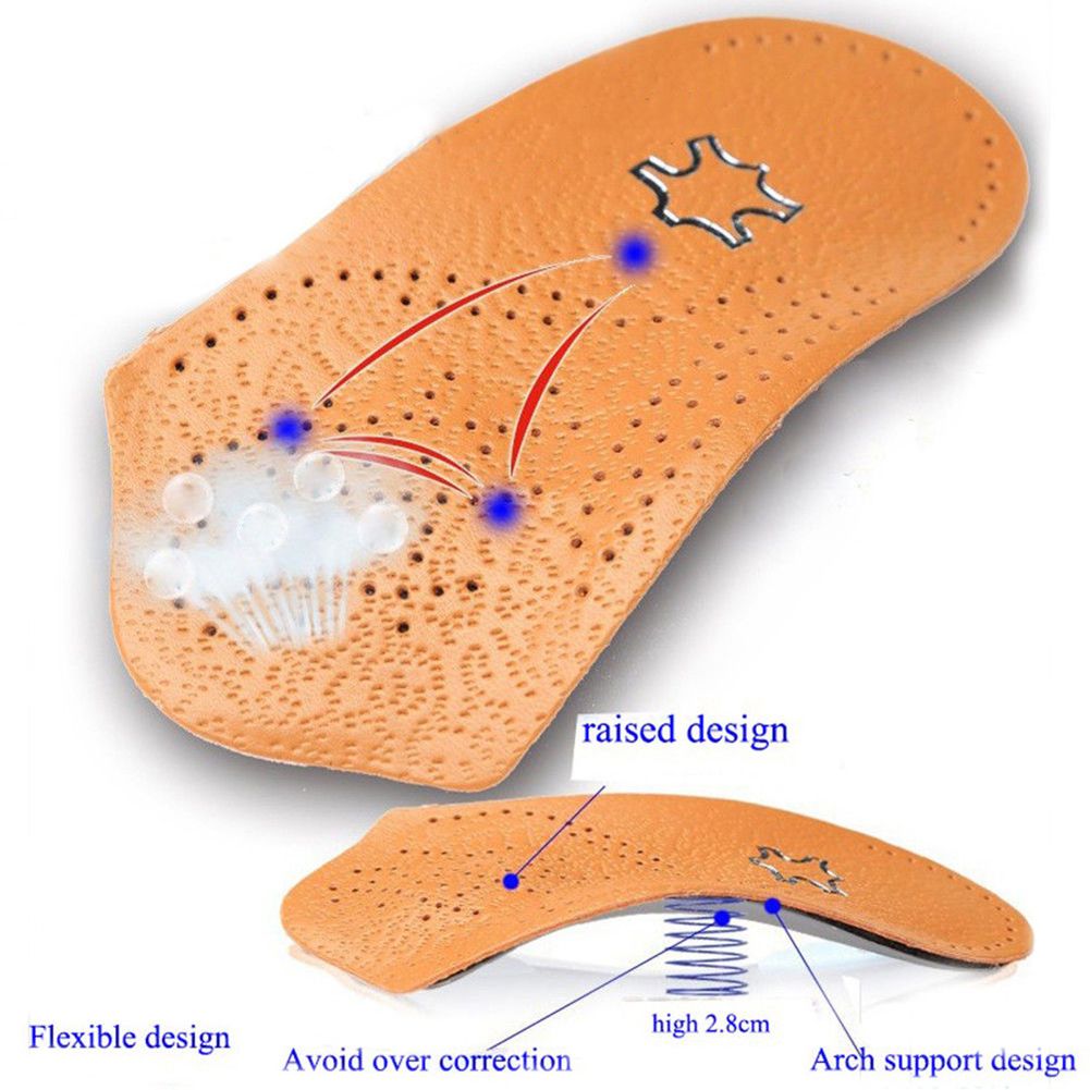Half Arch Support Orthopedic Insoles Flat Foot Correct Feet-