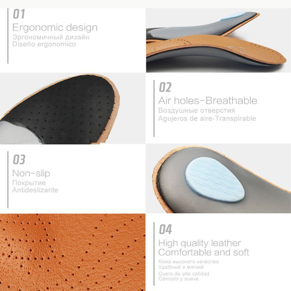 Half Arch Support Orthopedic Insoles Flat Foot Correct Feet-