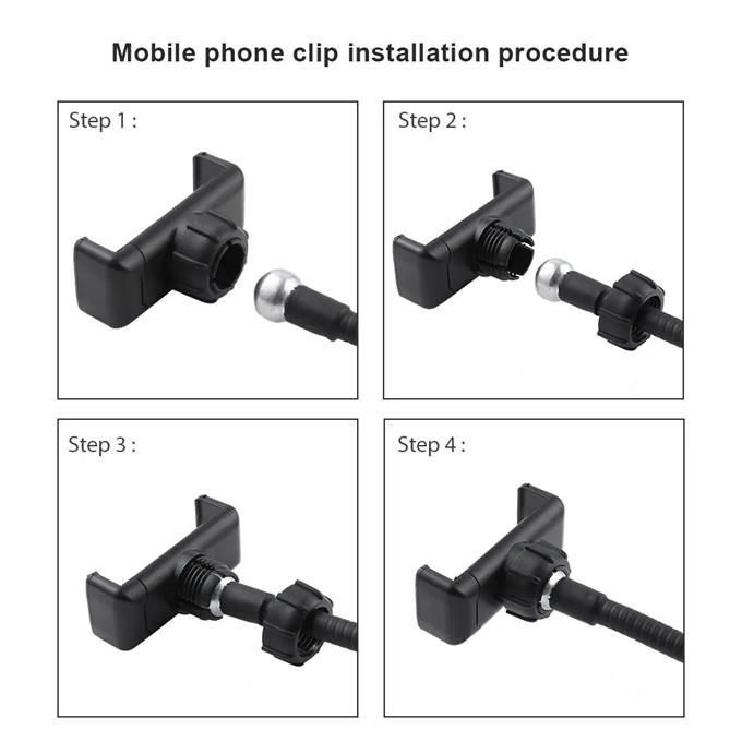LED selfie fill light with desktop mobile phone holder mobile phone desktop triangle clamp + ring light equipment