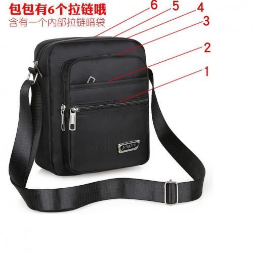 Men Solid Sling Bag - 6 Zip Compartments