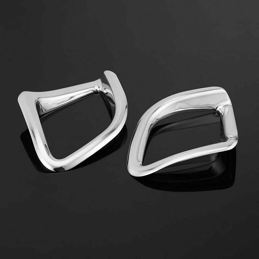 2X Chrome Bumper Rear Fog Light Lamp Cover Trim for Toyota Highlander 2014-2019