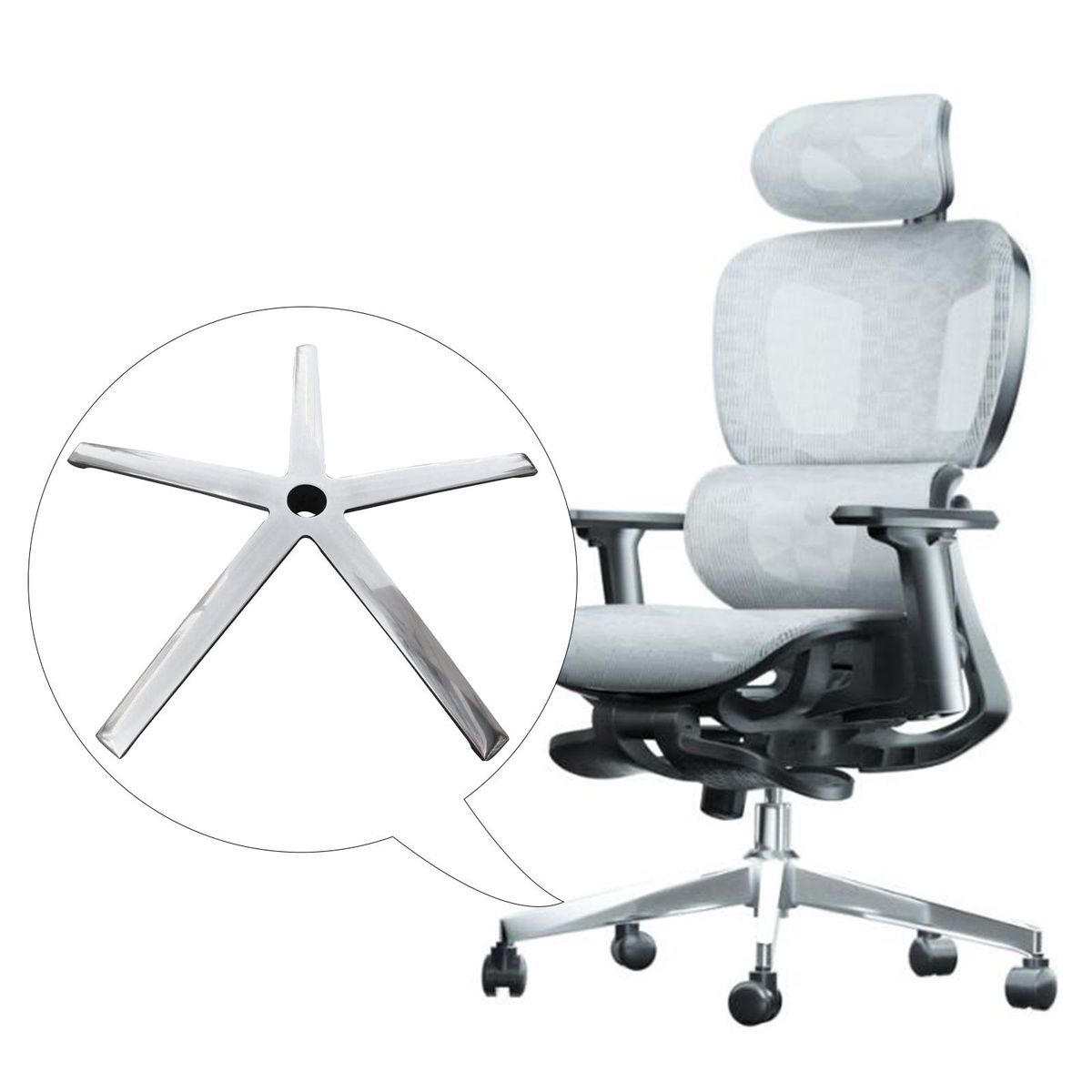 Desk Chair Base Metal Leg Office Chair Base For Desk Chair Task