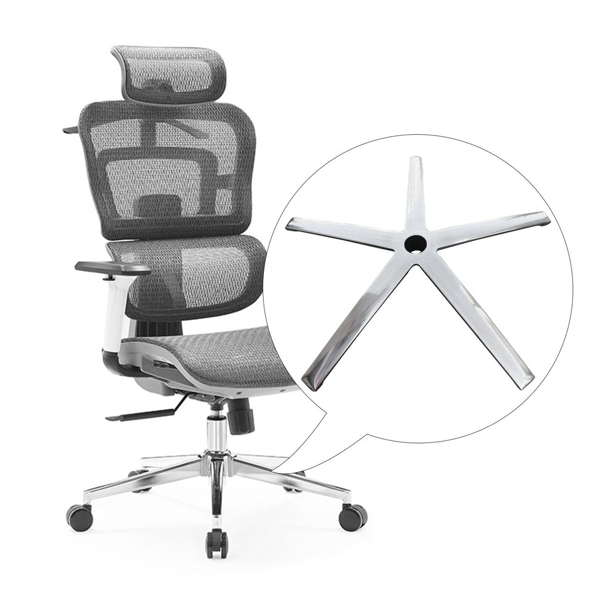 Desk Chair Base Metal Leg Office Chair Base For Desk Chair Task