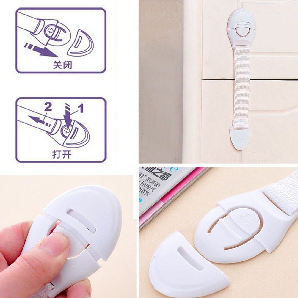 Safety Locks Cabinet Door Drawers Refrigerator Locks Children Safety Protection Plastic Security