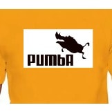 Pumba Print T-Shirts - Yellow