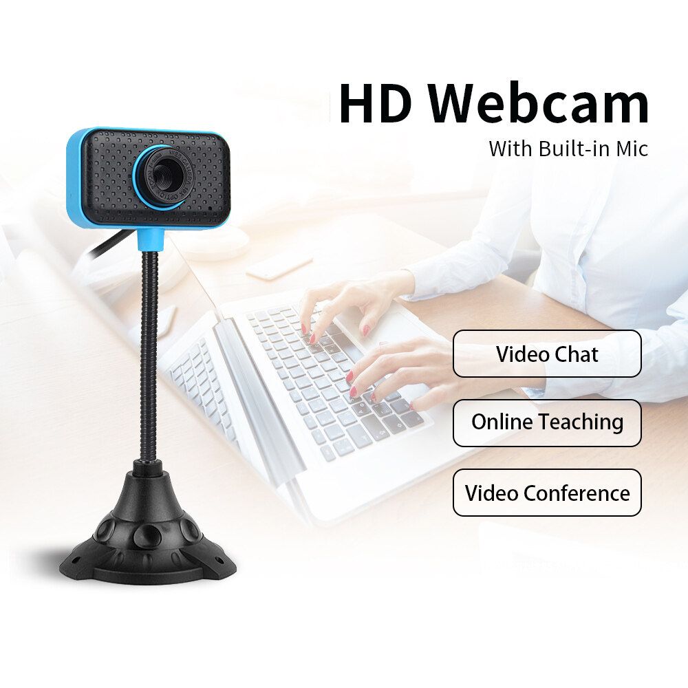 HD 1080P USB Webcams Web Camera Cam With Microphone Free Rotation For PC Laptop