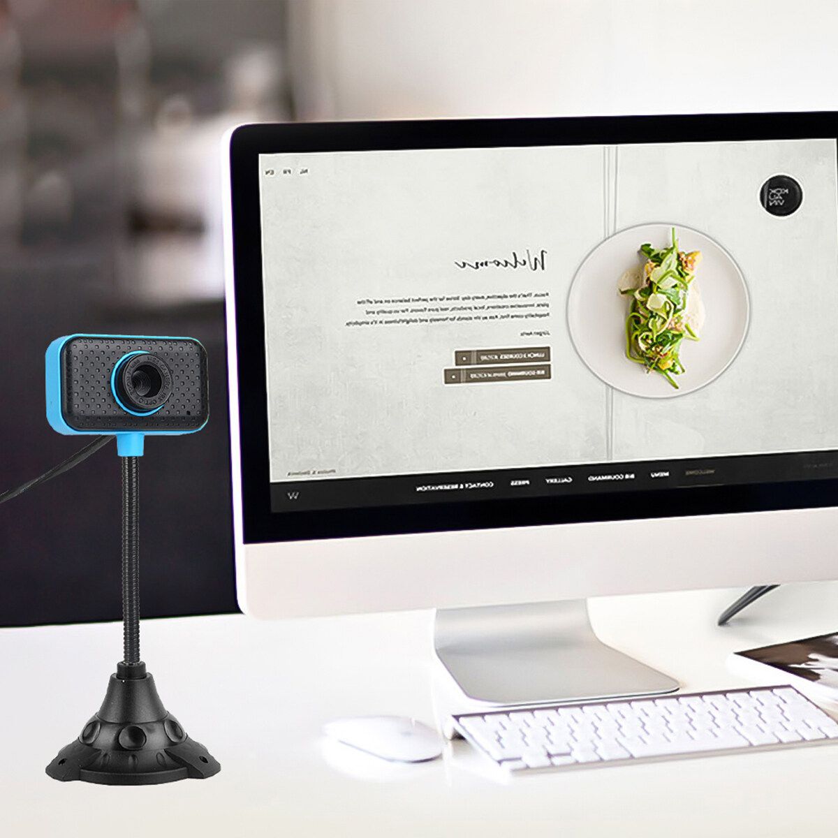 HD 1080P USB Webcams Web Camera Cam With Microphone Free Rotation For PC Laptop