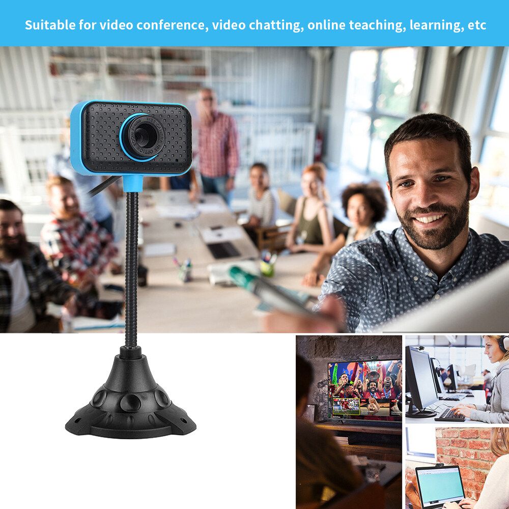 HD 1080P USB Webcams Web Camera Cam With Microphone Free Rotation For PC Laptop