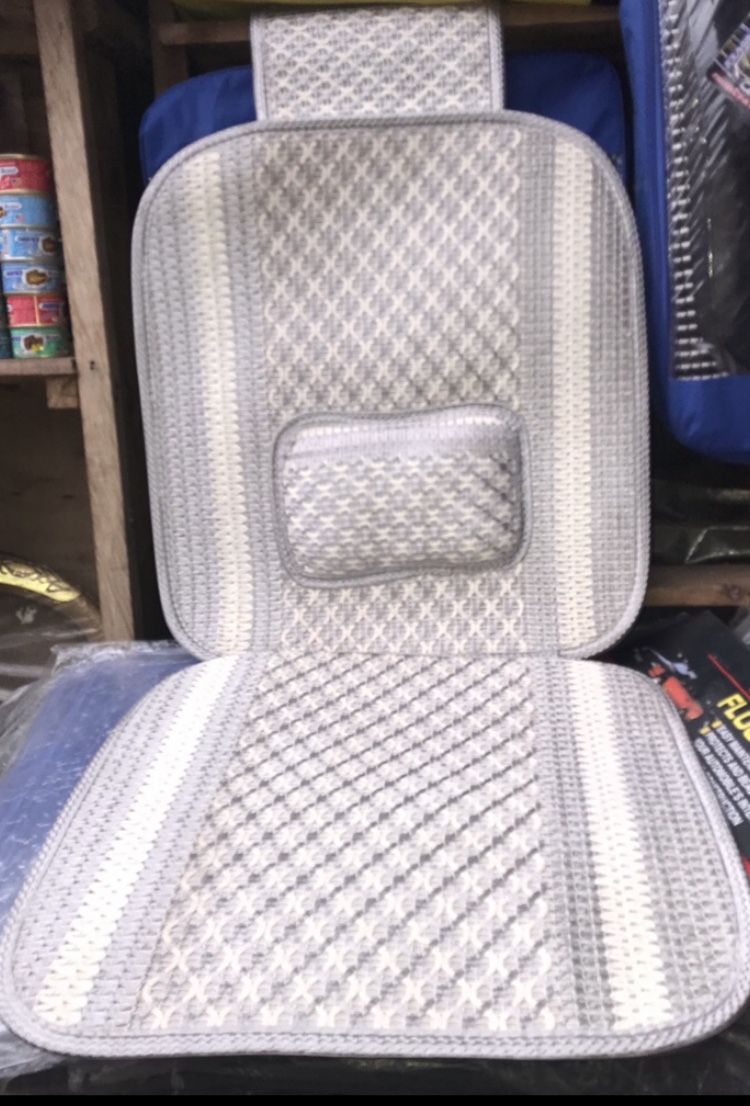 Universal 2 Front Fabric Seat Cover For All Cars Gray