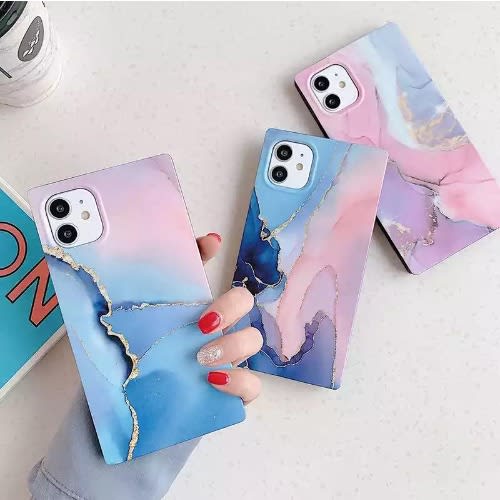 Pink Marble Square Iphone Case For Iphone 11 Pro Max