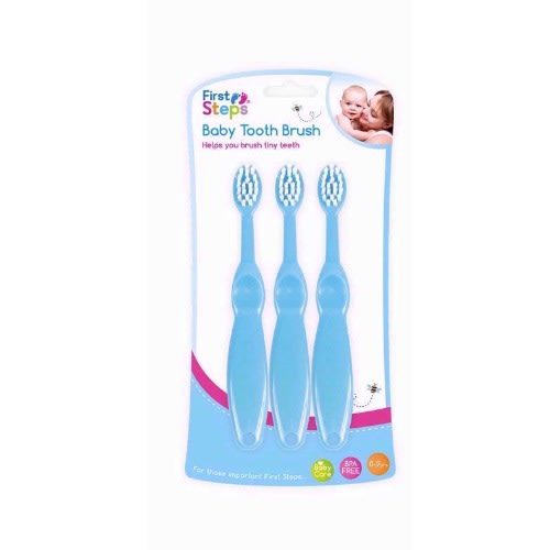 Baby Toothbrush Set - Blue