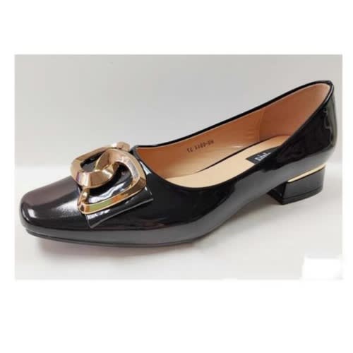Sophia Short Heel Female Office Black Shoe