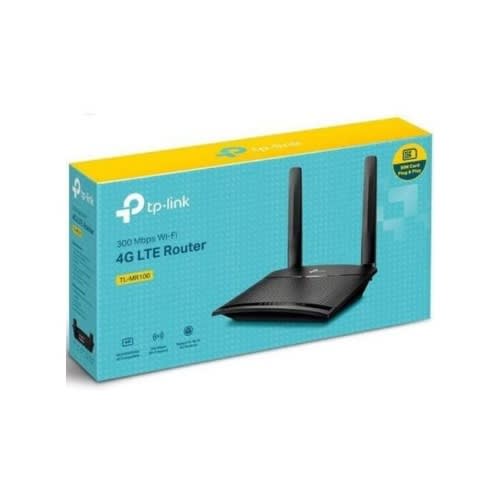 Mr100 4g Lte 300mbps Sim Router - Black