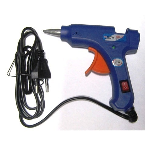 Small Size Hot Glue Gun + 4 Free Sticks - 20 Watts