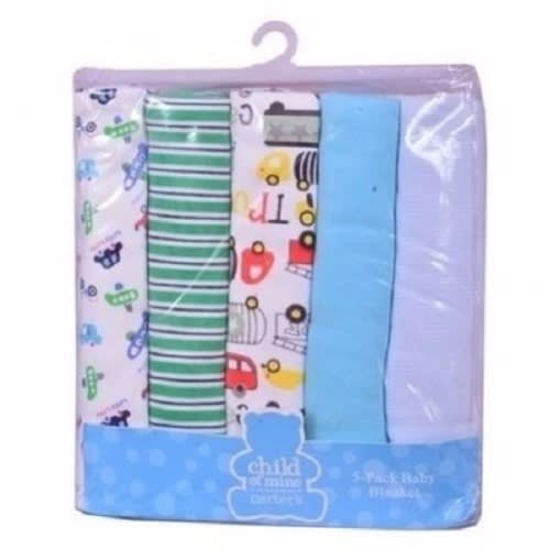 Child of Mine 5 Piece Baby Receiving Blankets and Flannels