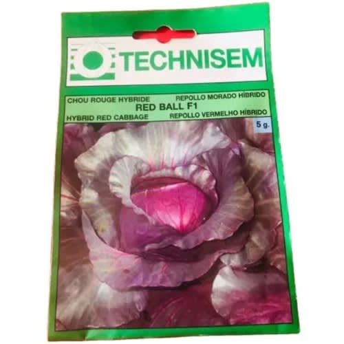 Hybrid Red Cabbage Seeds - Red Ball F1 -5g