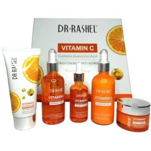 Vitamin C Brightening & Anti-aging Skin Care Series - 5 Piece Set