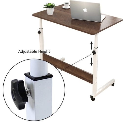 Bedside Portable Laptop Table-brown