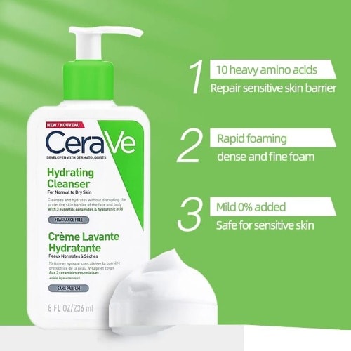 Hydrating Facial Cleanser For Dry Skin -236ml