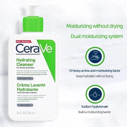 Hydrating Facial Cleanser For Dry Skin -236ml
