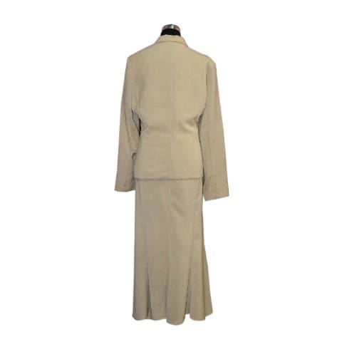 Women's Midi 2-Piece Skirt Suit - Beige