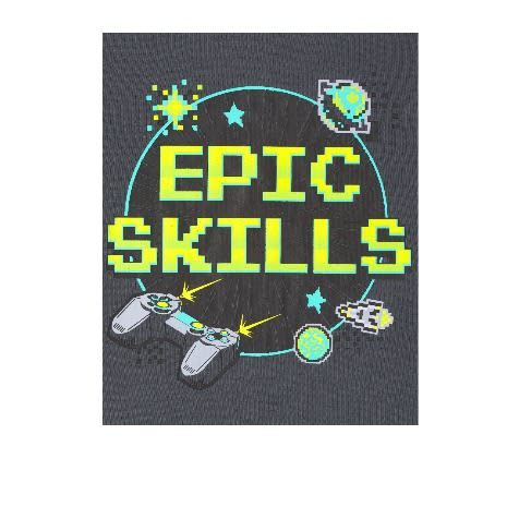 Boys Glow Video Game Wifi Snug Fit Cotton Long Sleeve Pyjamas Sleepwear - 2in 1 Set