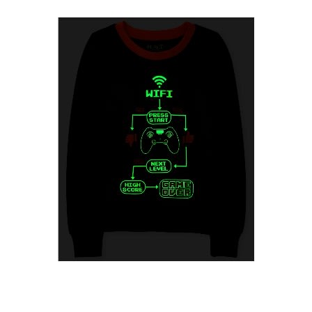 Boys Glow Video Game Wifi Snug Fit Cotton Long Sleeve Pyjamas Sleepwear - 2in 1 Set