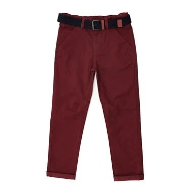 Chino Trouser For Boys -Wine
