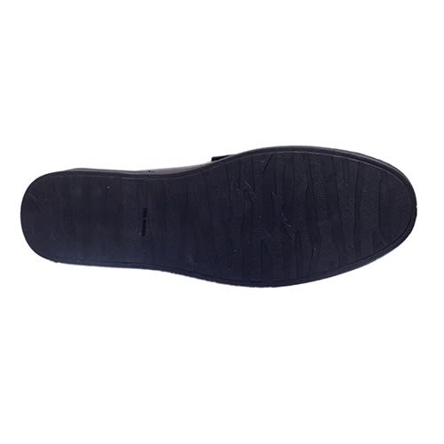 Cross Leather Buffalo Skin Shoe - Black