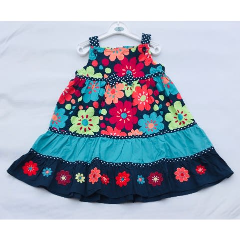 Girls Floral Sleeveless Dress