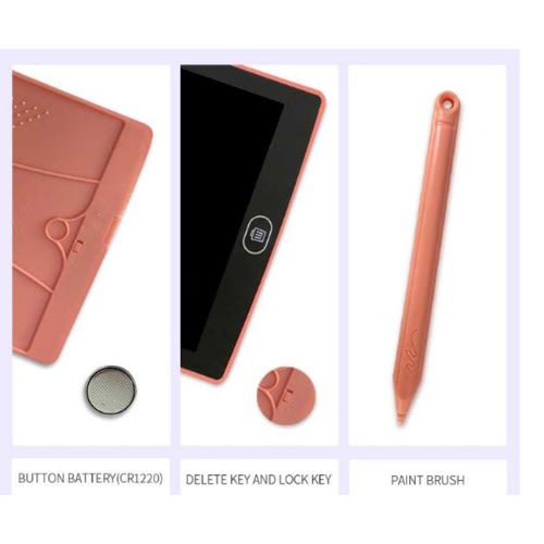 LCD Kid's Writing & Learning Tablet - Digital Drawing Board -8.5" - Pink