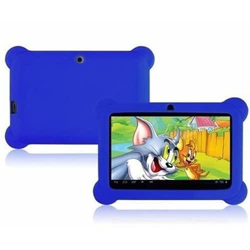 A707 Kid 7inch Android Tablet, 16gb, 1gb Ram + Screen Guide, Royal- Blue Bumper Pouch