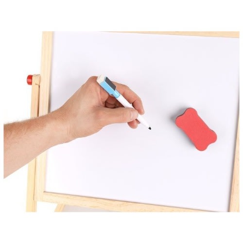 Wooden Double Sided Art Easel 6 in 1 Chalkboard Magnetic For Kids