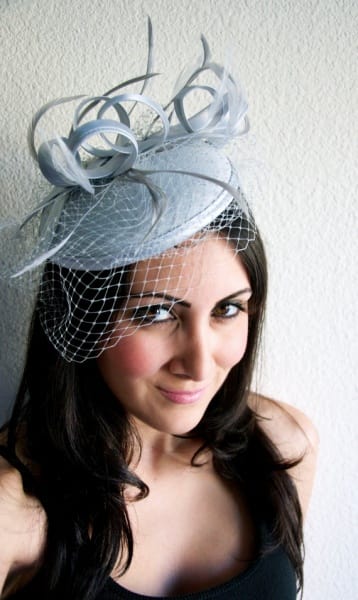 Inspired Edge Fascinator - Grey