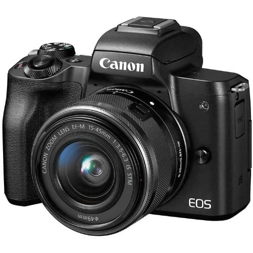 Eos M50 Mirrorless Vlogging Camera Kit With Ef-m 15-45mm Lens, Black